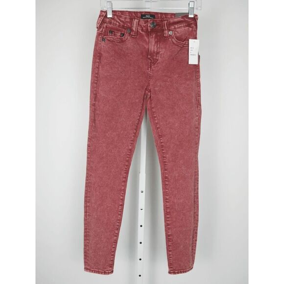 TRUE RELIGION Women's Halle High Rise Super Skinny Jeans 24 - Picture 2 of 12